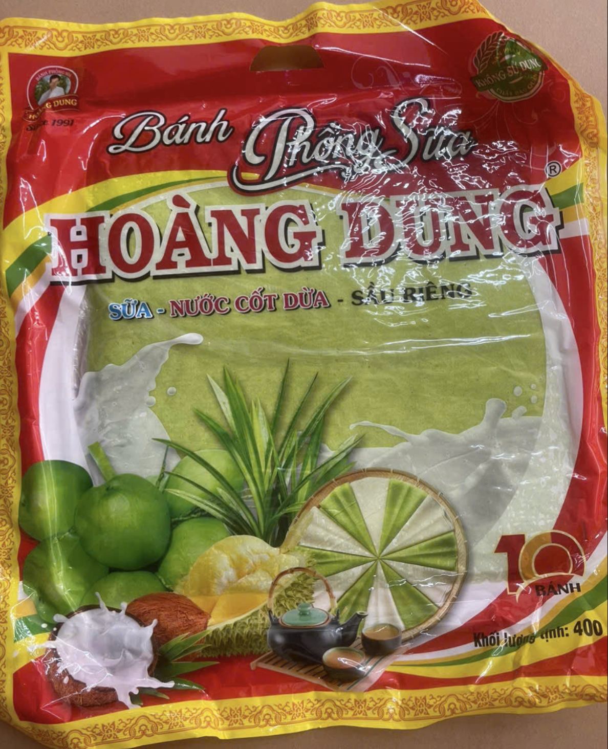 Bánh phồng sữa Hoàng Dung